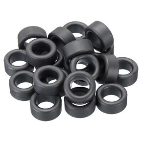 PATIKIL Ferrite Toroid Core, 20 Pcs Toroid Core 1" ODx0.6" IDx0.5" H Ferrite Rings Transformer Ferrite Toroid Cores for EMI/RFI Filters, Black