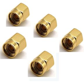 5PCS SMA Plug Dust Cap with Gold Plating Hex8.0
