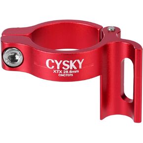CYSKY Bike Front Derailleur Clamp 28.6mm, Adjustable Braze On Front Derailleur Adapter Compatible with Shimano Sram for MTB Mountain Bike Road Bicycle