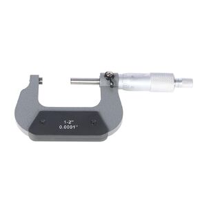 U-Shaped Outer Micrometer 4-5 Inch with Carbide Tip Accuracy 0.0001 Inch Suitable for Precision Measurement Work with Box