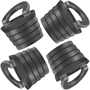 4 Pcs Scupper Plugs, 1-1/2"Push-in Boat Drain Plugs with Ring Pull,Silicone Scupper Stopper,Black Hole Seal Boat Drain Plugs for Prevent Water,Scupper Plugs for Sit on Top,Stopper Plug for Boat Canoe