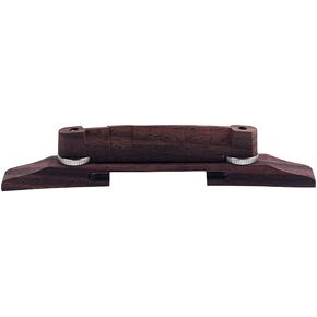 Alnicov Archtop Jazz Guitar Bridge 6 String Rosewood Adjustable Thumb Wheels Guitar Bridge