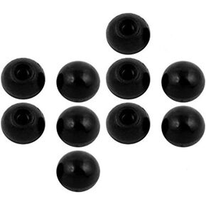 Othmro 10Pcs Threaded Ball Knobs, 0.98Inch Dia 0.39Inch Thread M10 Female Thread Black Bakelite Handle Thermoset Ball Knob for Lawn Mowers Exercise Equipment Machinery Valves Spigots (AM8x25)