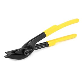 QWORK Strapping Cutter, Strapping up to 13/16" Width and 0.05" Thickness, 12" Heavy Duty Strapping Cutter, for Steel & Polyester (PET) & Polypropylene (PP), 2 Pack