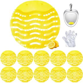 10 Packs Urinal Screens Deodorizer, Urinal Cake Anti-Splash&Odor Freshener – Ideal for Schools, Bathrooms, Restrooms, Office
