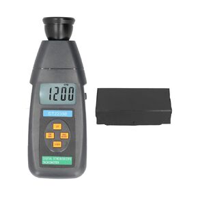DT2239B LED Digital Photoelectric Tachometer Stroboscope Non-Contact Speedometer Revolution Meter