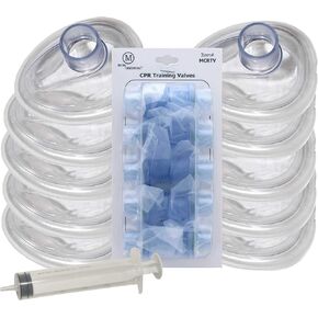 MCR Medical Pack of 10 Training CPR Masks, Adjustable Infant w Valves, MCRTM-IR