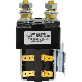 24V 100A SW80 102-SW80-1418 SW80-1418 SW80-1160 Contactor Solenoid with Bracket Compatible with Albright for Golf Cart