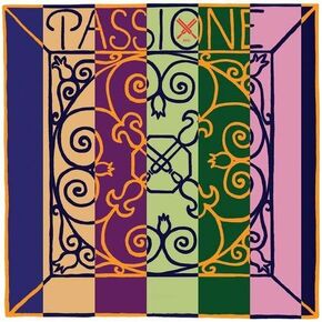 Passione Cello D String - chromesteel/steel: Medium