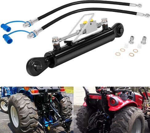 Bonbo Hydraulic Top Link Cat. 1-1 18 1/8" – 26 3/8" with Locking Block and 2 x Hoses，SPH320032 for Tractor Excavators and Class 1& 2 Equipment in Saudi Arabia