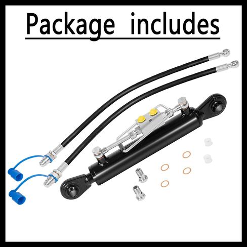 Bonbo Hydraulic Top Link Cat. 1-1 18 1/8" – 26 3/8" with Locking Block and 2 x Hoses，SPH320032 for Tractor Excavators and Class 1& 2 Equipment in Saudi Arabia