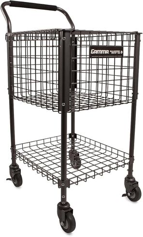 Gamma Sports Premium Tennis Teaching and Travel Carts - Unique Sports Equipment, Large Ball Capacity, Heavy Duty Designs, Ideal Training Court Accessories in Saudi Arabia