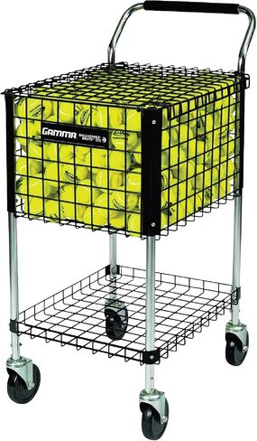 Gamma Sports Premium Tennis Teaching and Travel Carts - Unique Sports Equipment, Large Ball Capacity, Heavy Duty Designs, Ideal Training Court Accessories in Saudi Arabia