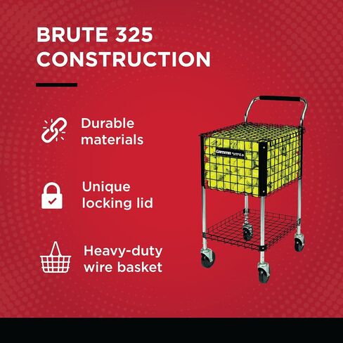 Gamma Sports Premium Tennis Teaching and Travel Carts - Unique Sports Equipment, Large Ball Capacity, Heavy Duty Designs, Ideal Training Court Accessories in Saudi Arabia