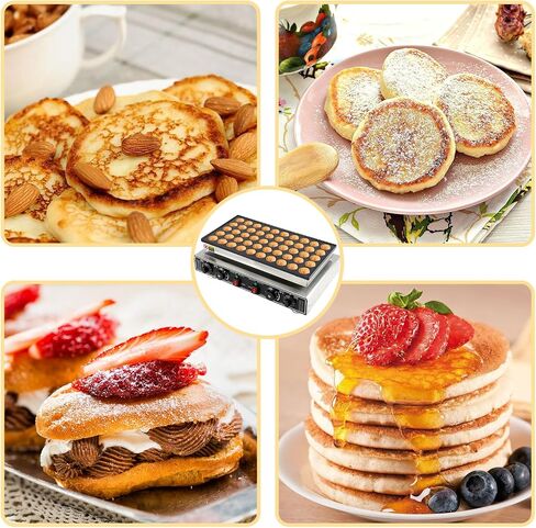 Commercial Waffle Maker Machine, 110V 1200 W Stainless Steel Nonstick Waffle Maker for Home and Restaurant in Saudi Arabia