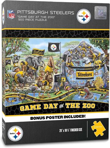 YouTheFan NFL Arizona Cardinals Game Day At The Zoo 500pc Puzzle 28" x 10.5" in Saudi Arabia
