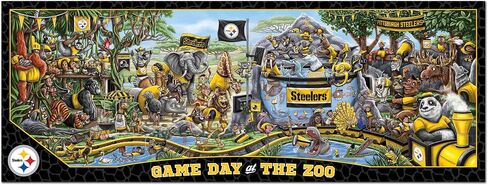 YouTheFan NFL Arizona Cardinals Game Day At The Zoo 500pc Puzzle 28" x 10.5" in Saudi Arabia