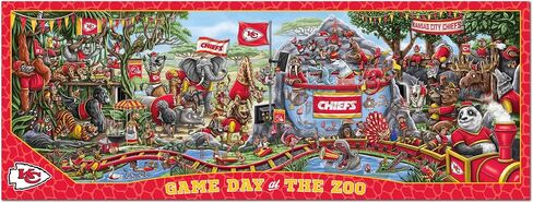 YouTheFan NFL Arizona Cardinals Game Day At The Zoo 500pc Puzzle 28" x 10.5" in Saudi Arabia