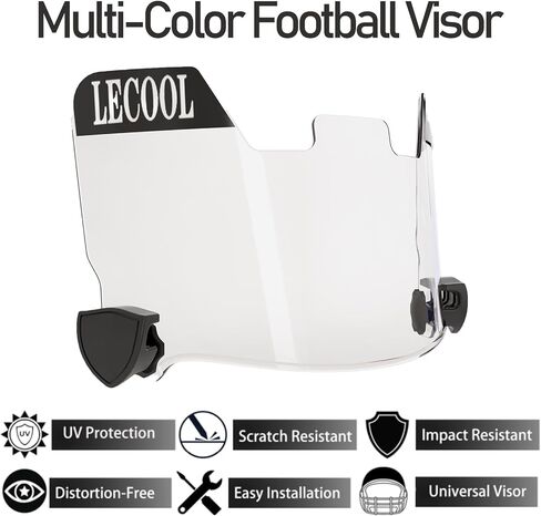 قناع كرة القدم متعدد الألوان من LeCool، يعزز لعبتك - يناسب خوذات كرة القدم للبالغين والشباب in Kuwait