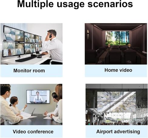 وحدة تحكم جدار الفيديو 2X3 4K، مدخل إشارة HDMI وDVI 4k يجعل 6 شاشات تلفزيون في شاشة عرض حائط واحدة تدعم جهاز التحكم عن بعد بالأشعة تحت الحمراء/RS232 ودوران 180 درجة، تدعم وحدة تحكم جدار الفيديو 2x2 4k 1x1، 1x2، 1x3، 1X4، 1x5 in Saudi Arabia