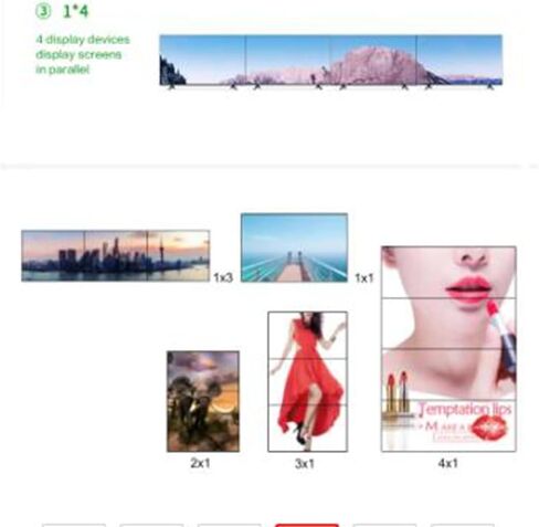 DVI TV جدار وحدة تحكم الفيديو 180 درجة الدورية HD واجهة الوسائط المتعددة الربط عرض المعالج مع جهاز التحكم عن بعد 100 ‑ 240 فولت الولايات المتحدة التوصيل in Kuwait