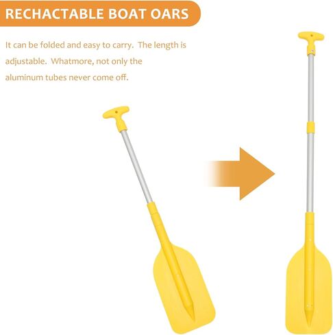 BESPORTBLE 2 Pack Telescopic Kayak Paddle 22-41 Aluminum Alloy Boat Oars Collapsible Paddle for Boat Kayaking Rafting Jet Ski Canoe Outdoor Kayak Water Sports in Saudi Arabia
