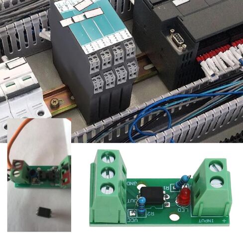 2 قطعة وحدة المعزل البصري الجهد إلى وحدة محول التيار المدخلات Optoisolator 12 فولت 80 كيلو هرتز 1 قناة PC817 EL817 معالجات PLC in Saudi Arabia