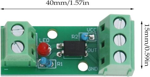2 قطعة وحدة المعزل البصري الجهد إلى وحدة محول التيار المدخلات Optoisolator 12 فولت 80 كيلو هرتز 1 قناة PC817 EL817 معالجات PLC in Saudi Arabia