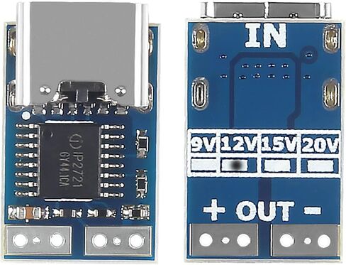 5PCS Type-C PD Decoy Module PD23.0 to DC DC Trigger Module QC4 Charger 12V 20V 5A PDC004-PD Type-C Input Module (20V) in Saudi Arabia