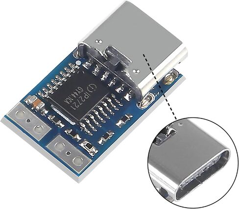5PCS Type-C PD Decoy Module PD23.0 to DC DC Trigger Module QC4 Charger 12V 20V 5A PDC004-PD Type-C Input Module (20V) in Saudi Arabia