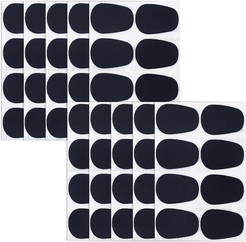 80pcs Clarinet Mouthpiece Patches Saxophone Cushions Pads 1mm Alto Tenor Sax Mouthpiece Patches Cushions with Strong Thick Mouthpiece Pads for Beginners Musicians (Black) in Saudi Arabia