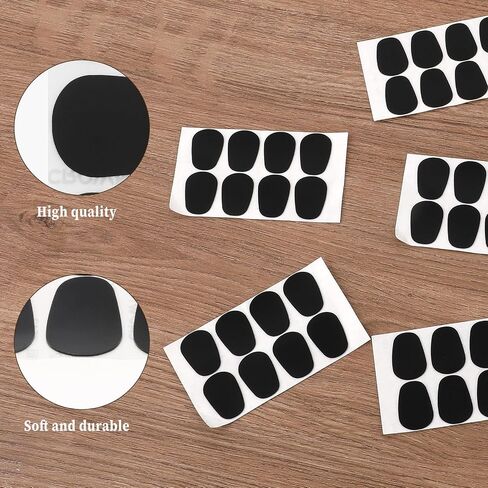 80pcs Clarinet Mouthpiece Patches Saxophone Cushions Pads 1mm Alto Tenor Sax Mouthpiece Patches Cushions with Strong Thick Mouthpiece Pads for Beginners Musicians (Black) in Saudi Arabia