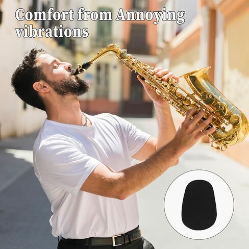 80pcs Clarinet Mouthpiece Patches Saxophone Cushions Pads 1mm Alto Tenor Sax Mouthpiece Patches Cushions with Strong Thick Mouthpiece Pads for Beginners Musicians (Black) in Saudi Arabia