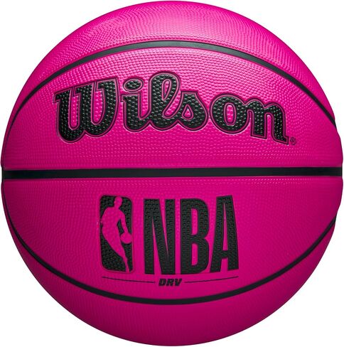 WILSON NBA DRV Outdoor Basketball with Pump - Pink, Size 7-29.5" in Saudi Arabia