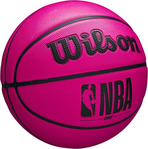 WILSON NBA DRV Outdoor Basketball with Pump - Pink, Size 7-29.5" in Saudi Arabia