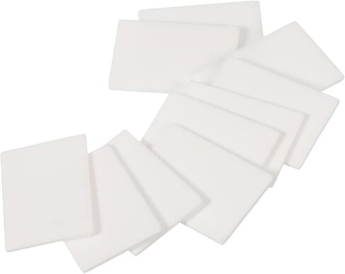 PATIKIL Alumina Ceramic Sheet Cooling Pad Insulating Sheet 50pcs High Hardness for MOS Transistor 20x14x1mm(0.8x0.55x0.04") in Kuwait