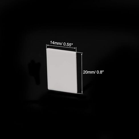 PATIKIL Alumina Ceramic Sheet Cooling Pad Insulating Sheet 50pcs High Hardness for MOS Transistor 20x14x1mm(0.8x0.55x0.04") in Kuwait