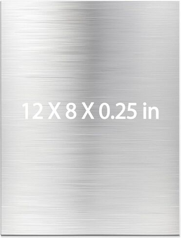 6061-T6 Aluminum Sheet Plate 1/8 Thick - 2PCS 12" x 12" x 1/8" (0.12inch) Aluminum Metal Plate Rectangle Flat Stock with Protective Film Heat Treatable Aluminum Panel for DIY Craft, Industry in Saudi Arabia