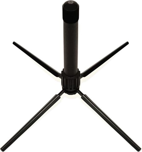 Portable Flute Stand Holder Metal Foldable Support 4-Leg Stand Wind Instrument Accessory Black in Saudi Arabia