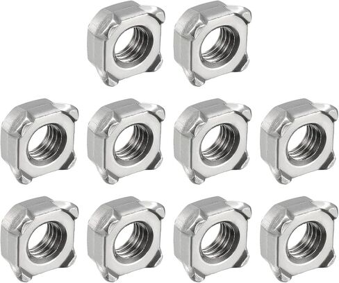 Square Nuts (M8 x 1.25mm) 20Pcs, Carbon Steel Welding Nut - for Agricultural Machinery, Pipe Furniture in Saudi Arabia
