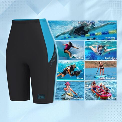 GoldFin Wetsuit Shorts Men Women, Mens Womens 2mm Wet Suits Neoprene Short for Water Sports Diving Surfing Swimming Snorkeling Kayaking in Saudi Arabia