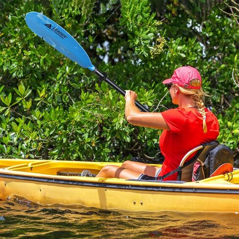 ملحقات الزعيم مجداف الكاياك القابل للتعديل 90-98 بوصة/230-250 سم عمود من سبائك الألومنيوم للتجديف بالقوارب والتجديف مع مقود المجداف in Kuwait