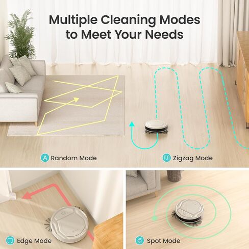 Lefant M210 Pro Robot Vacuum, 2200Pa Suction,120 Mins Runtime, Self-Charging Slim Robotic Vacuum Cleaner, APP/Voice/Remote Control, Works with Alexa, Ideal for Pet Hair,Low-Pile Carpet, Hard Floor in Saudi Arabia