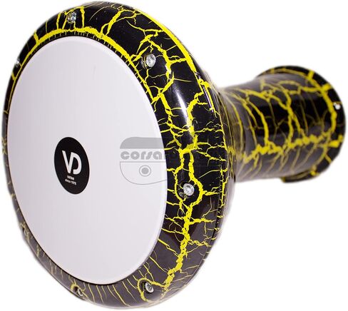VD® Darbuka/Doumbek Cast Aluminum - Tuning Lugs & Rmvble Head (8 ½ in.) (Cracked Green) in Saudi Arabia