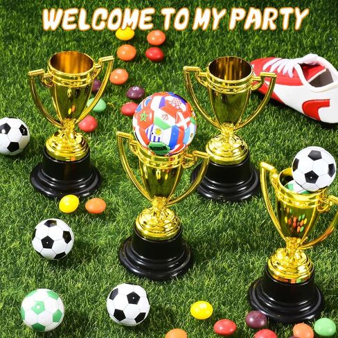 Mini Trophies Bulk for Kids, 9Pcs Plastic Gold Small Trophy Cups, Golden Award Trophy Cups for Classroom School Rewards, Sports Tournament Winning Prizes Party Favor in Saudi Arabia