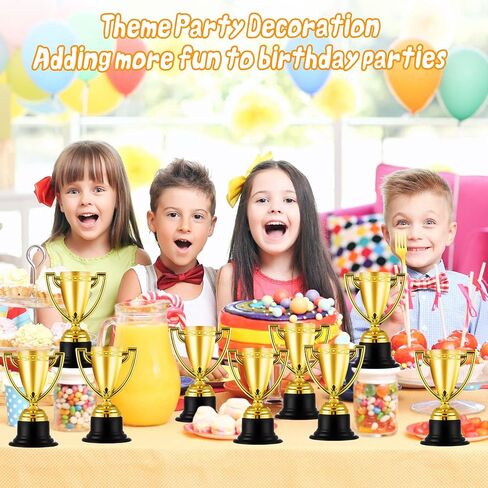 Mini Trophies Bulk for Kids, 9Pcs Plastic Gold Small Trophy Cups, Golden Award Trophy Cups for Classroom School Rewards, Sports Tournament Winning Prizes Party Favor in Saudi Arabia