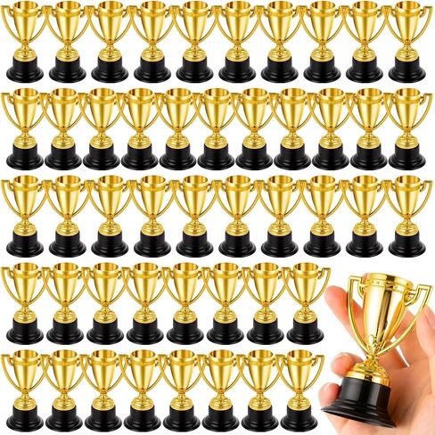 Mini Trophies Bulk for Kids, 9Pcs Plastic Gold Small Trophy Cups, Golden Award Trophy Cups for Classroom School Rewards, Sports Tournament Winning Prizes Party Favor in Saudi Arabia