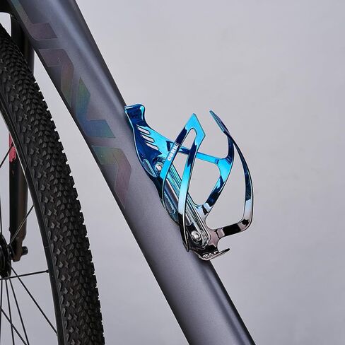 حامل زجاجة مياه للدراجة من كوركي سيكلز مصنوع من سبائك الألومنيوم، قفص زجاجة مياه عالمي للدراجات على الطرق والجبال والحصى - عبوتان - أسود in Kuwait