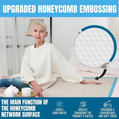 Premium Disposable Chucks Pads for Adult (30"x36", 30 Count) 6-Layer Bed Protector Pads Incontinence Underpads, Hospital Heavy Duty Ultra Absorbent Chux, Pee Pads for Kids Elderly, Puppy Training Pads in Saudi Arabia