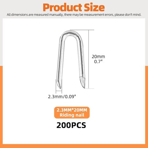 151Pcs 20mm 30mm 40mm Wire Fencing Staples and Fencing Pliers with Hammer Head, Fence Tools, Carbon Steel Wire Staples U Shaped Nails Fence Staple Nails U-Shaped Fasteners Nails U Staples in Saudi Arabia